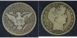 1\/2 Dólar Estados Unidos de América (1776 - ) Plata 